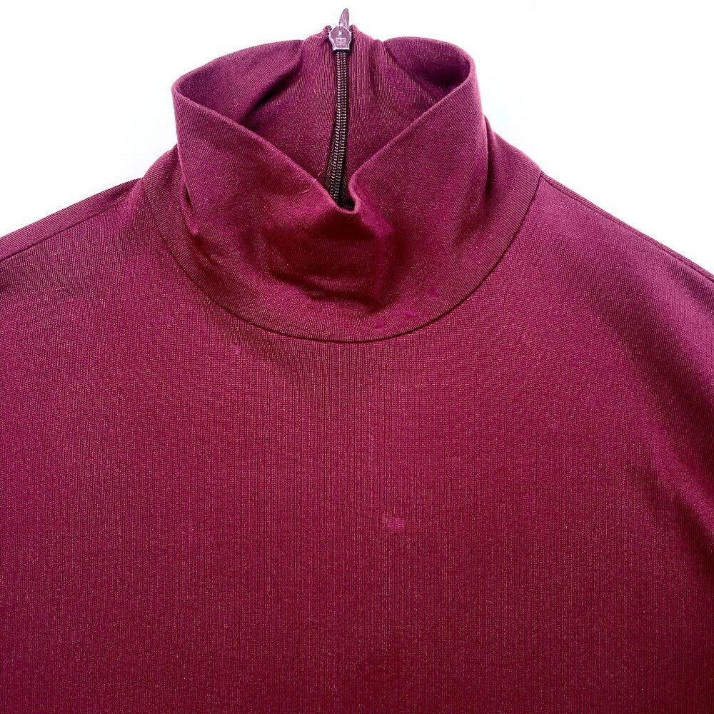 Susan Lazar turtleneck Long Sleeves Bordo Top S $150 - Picture 5 of 9